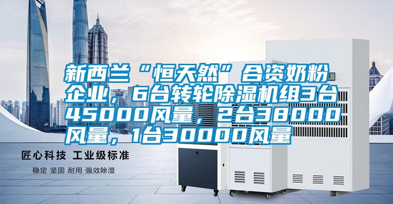 新西蘭“恒天然”合資奶粉企業(yè)，6臺轉(zhuǎn)輪除濕機組3臺45000風量，2臺38000風量，1臺30000風量
