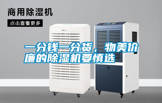 一分錢一分貨，物美價(jià)廉的除濕機(jī)要慎選