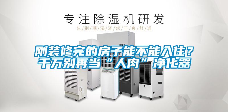 剛裝修完的房子能不能入??？千萬別再當“人肉”凈化器
