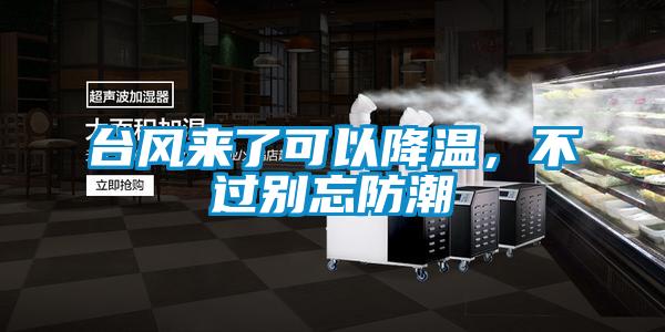 臺(tái)風(fēng)來(lái)了可以降溫，不過別忘防潮