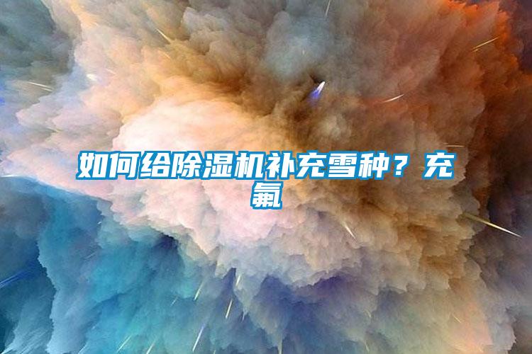 如何給除濕機(jī)補(bǔ)充雪種？充氟