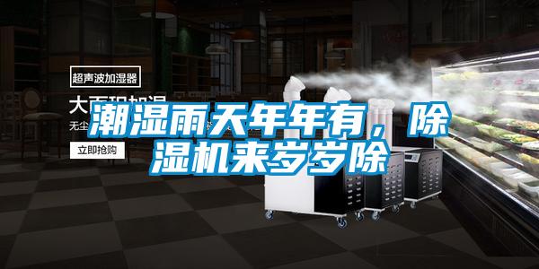 潮濕雨天年年有，除濕機來歲歲除