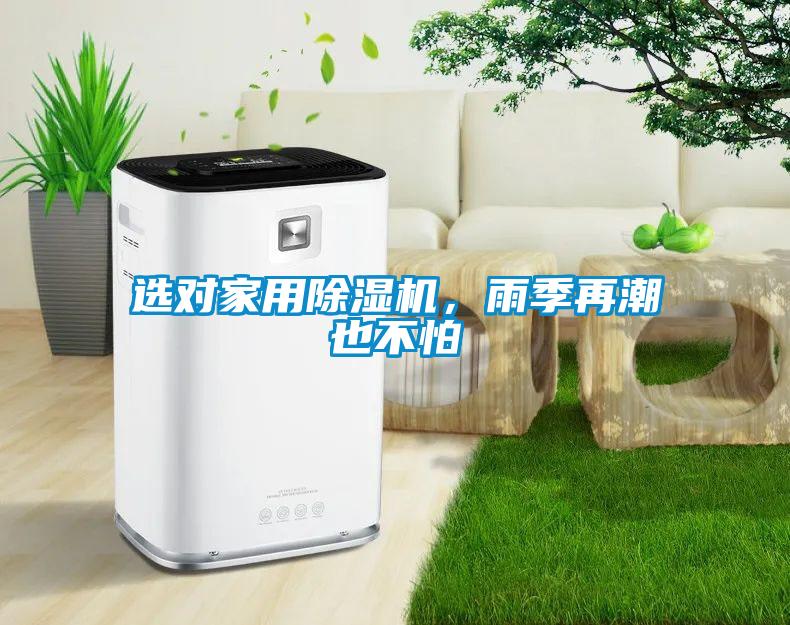 選對家用除濕機，雨季再潮也不怕