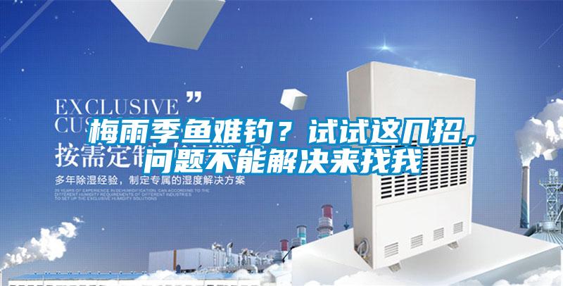 梅雨季魚難釣？試試這幾招，問(wèn)題不能解決來(lái)找我