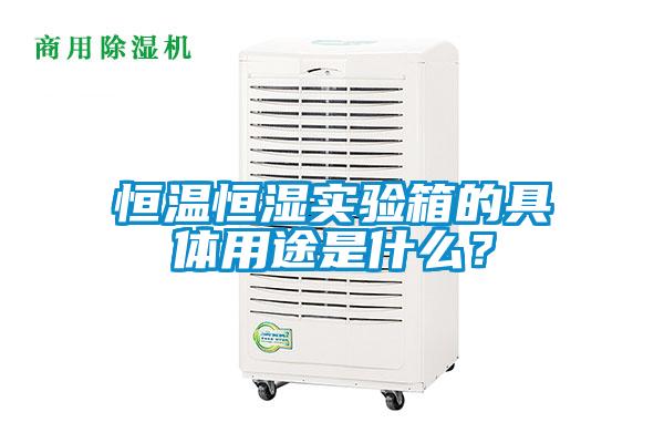 恒溫恒濕實驗箱的具體用途是什么？