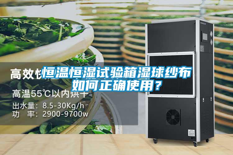 恒溫恒濕試驗箱濕球紗布如何正確使用？