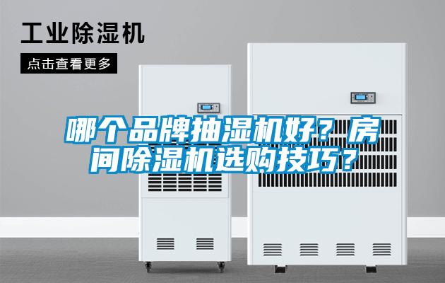 哪個品牌抽濕機好？房間除濕機選購技巧？
