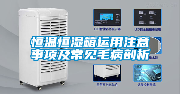 恒溫恒濕箱運(yùn)用注意事項(xiàng)及常見(jiàn)毛病剖析