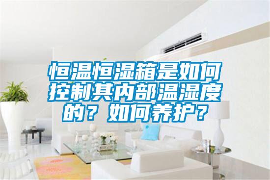 恒溫恒濕箱是如何控制其內(nèi)部溫濕度的？如何養(yǎng)護(hù)？