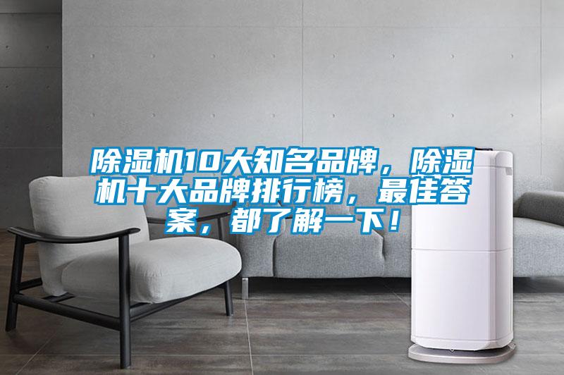 除濕機(jī)10大知名品牌，除濕機(jī)十大品牌排行榜，最佳答案，都了解一下！