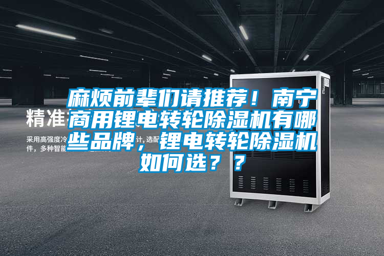 麻煩前輩們請(qǐng)推薦！南寧商用鋰電轉(zhuǎn)輪除濕機(jī)有哪些品牌，鋰電轉(zhuǎn)輪除濕機(jī)如何選？？