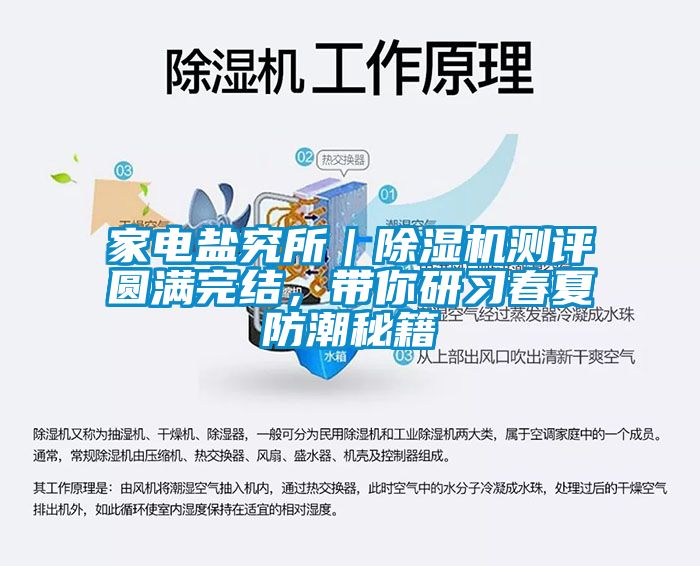 家電鹽究所｜除濕機(jī)測(cè)評(píng)圓滿(mǎn)完結(jié)，帶你研習(xí)春夏防潮秘籍