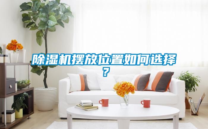 除濕機擺放位置如何選擇？