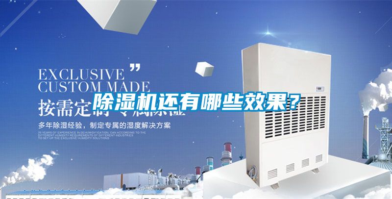 除濕機還有哪些效果？