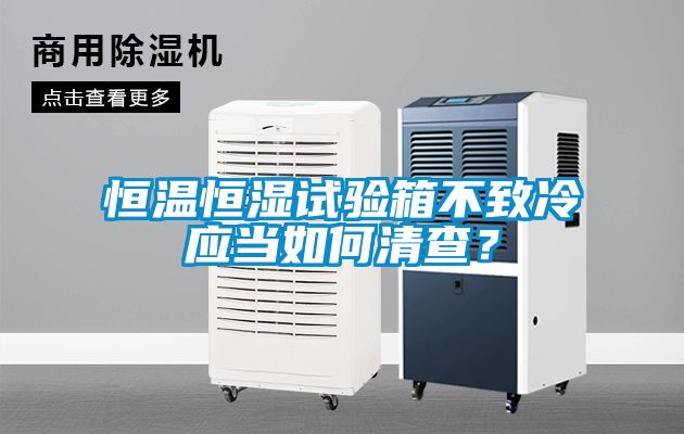 恒溫恒濕試驗箱不致冷應(yīng)當(dāng)如何清查？