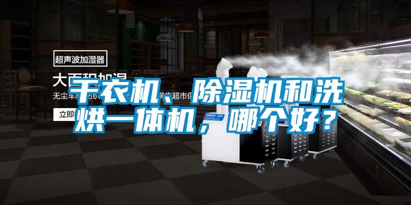 干衣機、除濕機和洗烘一體機，哪個好？