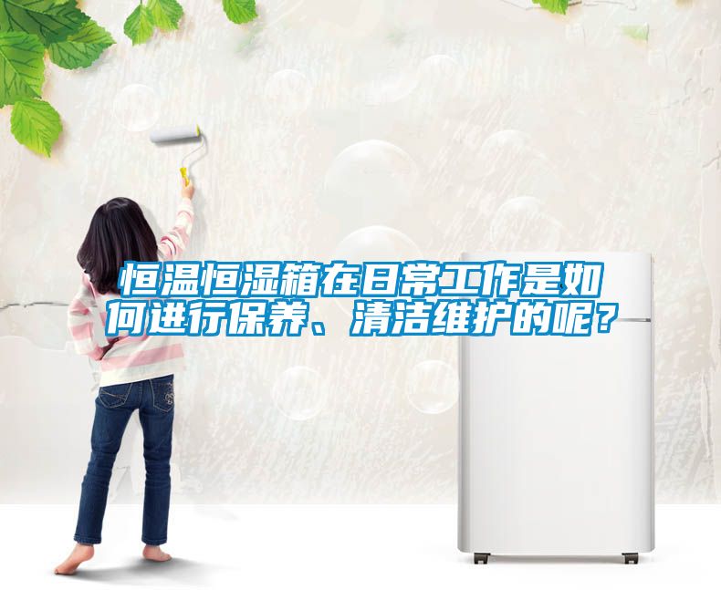 恒溫恒濕箱在日常工作是如何進行保養(yǎng)、清潔維護的呢？