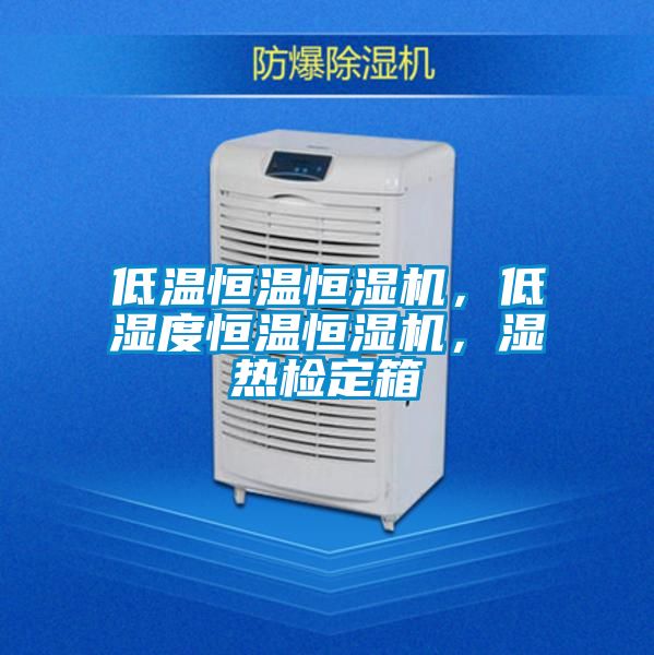 低溫恒溫恒濕機，低濕度恒溫恒濕機，濕熱檢定箱